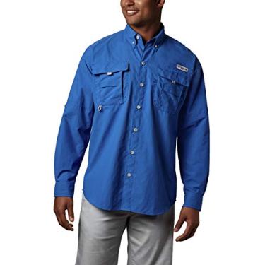 Imagem de Columbia Men's Bahama II Long Sleeve Shirt, 2X, Vivid Blue