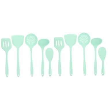 Imagem de HEMOTON 2 Conjuntos Combinação De Colher e Espátula De Silicone Lançando Espátula De Espátula Fofa Espátula De Bife Torneiro Culinária Colher De Silicone Antiaderente Gel De Sílica