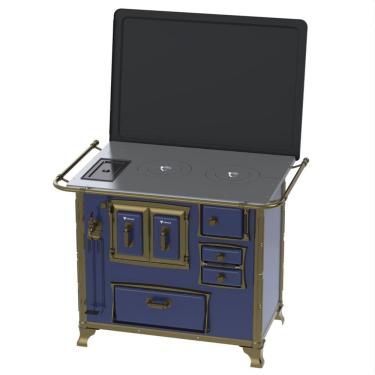 Imagem de Fogao a Lenha Venax GII n 2 Renaissance Azul Cald