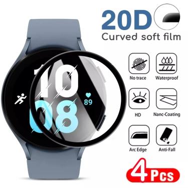 Imagem de Protetor de Tela Curvo 3D para Samsung Galaxy Watch  Película Protetora SmartWatch  4 5 Pro  5 Pro