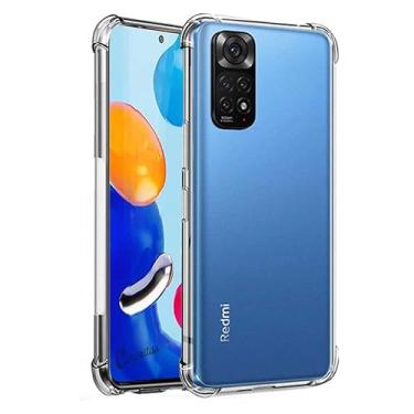 Imagem de Capinha Capa Anti Impacto Proteção Câmera para Xiaomi Redmi Note 11 12 13 (Transparente, Redmi Note 11)