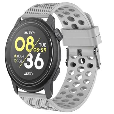 Imagem de Pulseira esportiva de silicone compatível com COROS PACE 3, Lamshaw 20 mm, 22 mm, pulseira esportiva de substituição com fivela de metal compatível com smartwatch COROS PACE 3 / APEX 2 Pro/APEX 46