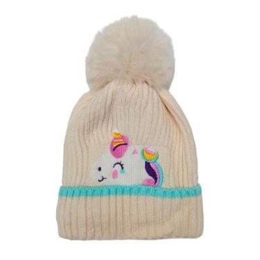 Imagem de Gorro Touca Infantil Kids Fofinha com Pompom e Forro DC23-24