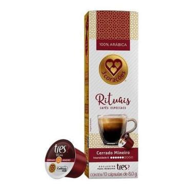 Imagem de Café Tres 3 Corações Rituais Cerrado Mineiro Box 10 Cápsulas