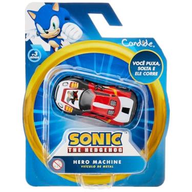 Imagem de Candide, Ki Mini Carrinhos de Brinquedo, Sonic, Função Pullback - 5 unidades