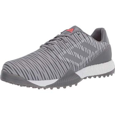 Imagem de adidas Tênis de golfe masculino Codechaos Sport Spikeless, Cinza dois/cinza três/vermelho solar, 40