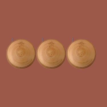 Imagem de Ioiô de Madeira ARTESANAL Inclui Ponteira (6x5cm) | KIT 3 unidades | Artplast