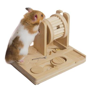 Imagem de Wepets 9 em 1 brinquedos de forrageamento para animais pequenos, quebra-cabeça interativo de petiscos de esconde-esconde para hamster (anão, sírio, robo, chinês), ratos, gerbils