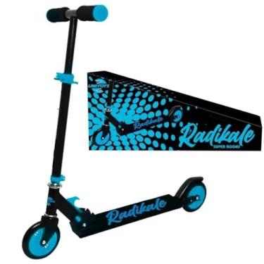 Imagem de Patinete Infantil 2 Rodas Dobrável 50kg Criança (Azul)