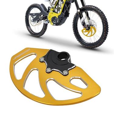 Imagem de JFG RACING Protetores de disco de freio dianteiro para Surron Sur Ron X/S Talaria Sting MX3/R MX4 Talaria XXX Segway X260 X160 Ouro, usinado em CNC