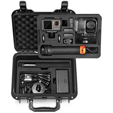 Imagem de Lekufee Waterproof Hard Case Compatible with DJI Osmo Action 4/Osmo Action 3/Skiing Combo/Diving Combo/Travelling Combo/4K Action Camera and Accessories (Case Only)