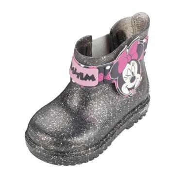 Imagem de Galocha Infantil Menina Disney BFF Minnie Preto Glitter Grendene Kids (Preto, BR, Criança de 1 a 3 anos, Numérico, 19)
