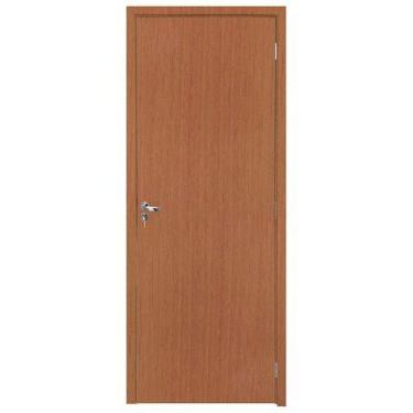 Imagem de Kit Porta Pronta 214x87cm Fechadura Banheiro Colmeia Acabado  Nogal Mel