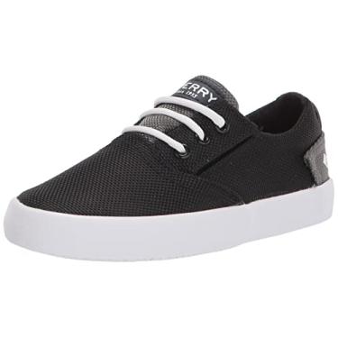 Imagem de Sperry Tênis infantil unissex Bodie Jr lavável, Preto, 6 Little Kid
