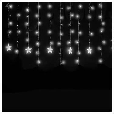Imagem de Pisca Cascata Cordão De Luz Estrela Led Branco 6 Metros 220v