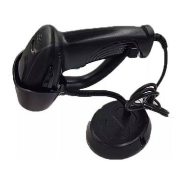 Imagem de Leitor De Cod De Barras Com Suporte Knup Kp-1017A Cor Preto