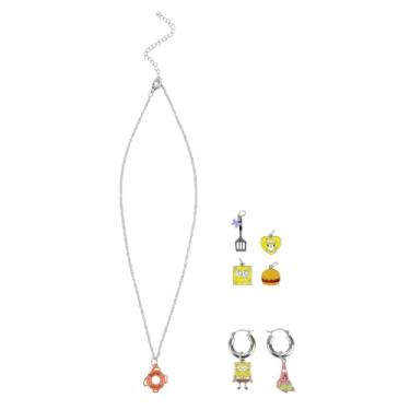 Imagem de Bioworld Bob Esponja Conjunto de 10 Peças de Joias Mix & Match