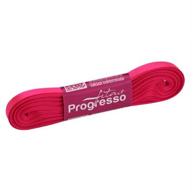 Imagem de  Fita de Cetim Progresso Face Simples, 10m, 7mm, Rosa Cítrico - CF001.279