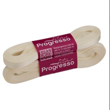 Imagem de  Fita de Cetim Progresso Face Simples, 10m, 7mm, Champagne - CF001.311