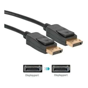Imagem de Cabo Displayport Dp Hd 144hz Banhado 4k Blindado 1.8 Metros - New