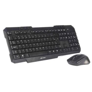 Imagem de Kit Teclado E Mouse Wifi - Sem Fio - Usb Pto K-W10Bk C3Tech - Alex Imp