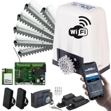 Imagem de Motor Portão Rossi Dz4 Turbo Wifi 800kg + 5,5m cremalheiras