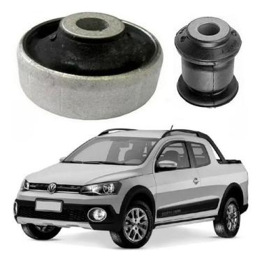 Imagem de Par Bucha Bandeja Dianteira Saveiro Cross G6 1.6 2014 A 2017 - Axios