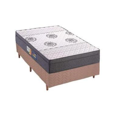 Imagem de Colchão Polar D45 Pérola Fort Clean +Cama Box 88x188 - Colchões Polar