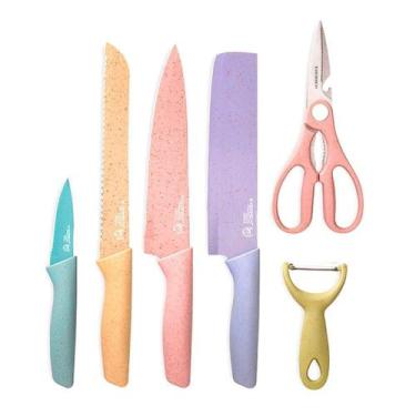 Imagem de Kit Color Chef Para Churrasqueiro 6 Peças Vibrantes - Bc Bora Colega S