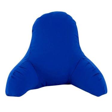 Imagem de Encosto Sapo Tecido Azul Nefertari, Padrão