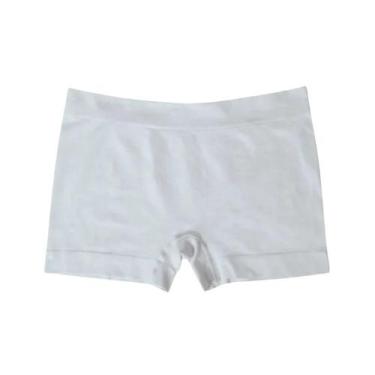 Imagem de Short Calcinha Sem Costura Microfibra She Boyshort , GG, Branco