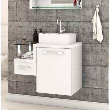 Imagem de Gabinete Armário p/Banheiro (Balcão C/cuba Q32) Legno 630 - Compace, B