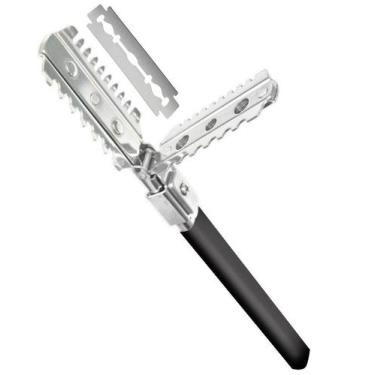 Imagem de Navalhete Luxo Desfiadora Para Cabelos De Inox - Importado - SANTA CLA