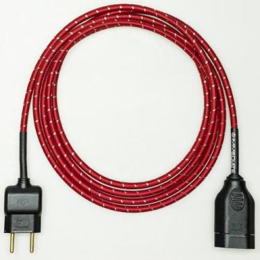 Imagem de Extensão Elétrica 2 Metros Pp 2x0,75mm2 Vermelho/Branco Revestido Teci