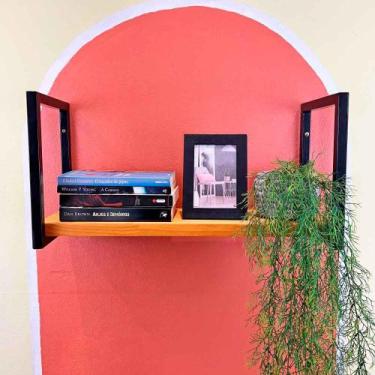 Imagem de Prateleira de Ferro e Madeira Industrial de Parede Style 1 Prateleira 