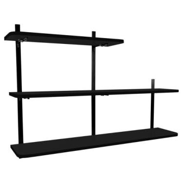 Imagem de Prateleira com 3 Níveis Decoração Sala Escritório Cardiff - Loja da Is