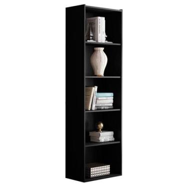 Imagem de Estante para Livros Luiza Preto - AJL - AJL Móveis