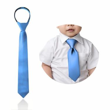 Imagem de Gravat Slim Social Com Nó Pronto E zíper Infantil RN a 6 Anos - MCOLIS