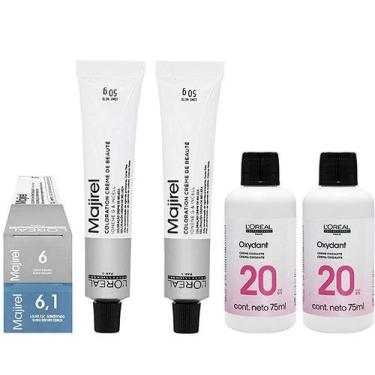 Imagem de Loreal Kit Coloração Majirel 6 Louro Escuro + 6.1 Louro Escuro Acinzen