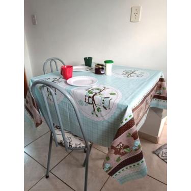 Imagem de Toalha De Mesa Retangular Impermeável Térmica 1,40 X 1,40 - Le Bianco,