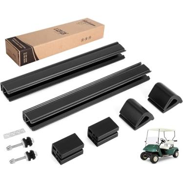 Imagem de 10L0L EZGO Kit de clipes de montagem de para-brisa para carrinho de golfe EZGO TXT DCS PDS 1994-Up, encaixe em tubo quadrado de 1,9 cm, OEM # EGWHC12, EGWHC10, 618485