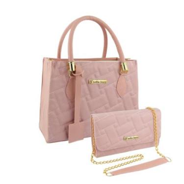 Imagem de Bolsa Feminina Transversal Tote Grande Moda + Bolsa Flap Kit - Selfie 
