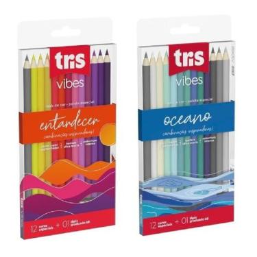 Imagem de Lápis de Cor Tris Vibes Oceano + Entadecer Super Lançamento