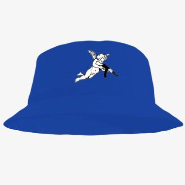 Imagem de Boné Chapéu Bucket Hat Estampado Anjo - MP Moda Masculina, Único, Azul