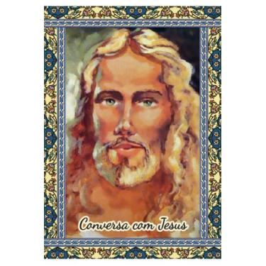 Imagem de 500 Santinhos Conversa com  Jesus Novo - 7x10 cm - Santinhos do Brasil