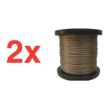 Imagem de Kit 2 Bobina 500mts Cabo De Aço Com Pvc 1,75mm Para Varal - Art-Varal