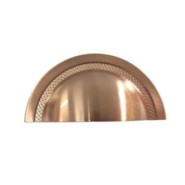 Imagem de puxador zen shell 64mm rose escovado - ZEN DESIGNER