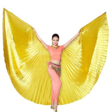 Imagem de Véu Wings Asa De Isis Dança Do Ventre- Com Vareta Aberto Atrás - VEU-W