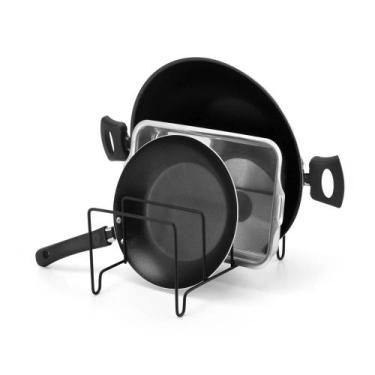 Imagem de Suporte Porta Refratarios Frigideira Tampas De apoiar Aramado Organiza