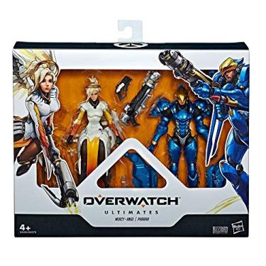 Imagem de Hasbro Overwatch Ultimates Series Pharah and Mercy Dual Pack 6-Inch-Scale Collectible Action Figures with Accessories – Blizzard Video Game Characters
